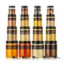 Stravos 16-Piece Airtight Plastic Food Storage Container Set with Spoons for Kitchen & Pantry Organization