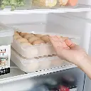 Alackar Plastic 24 Egg Fridge Storage Container, Stackable & Transparent