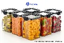 Stravos Plastic Grocery Container - 1100 ml  (Pack of 6)