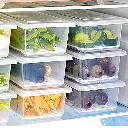 Alackar 1500 ml Fridge Storage Containers with Drain Tray, Airtight & Stackable (Pack of 6, White)