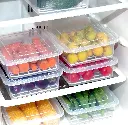 Fridge Container - 2500 ml  (Pack of 6, White)