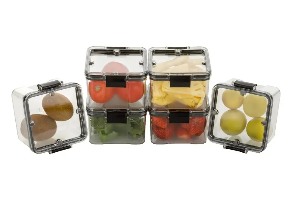 Stravos Plastic Grocery Container - 700 ml (Pack of 6)