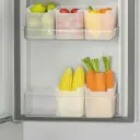 Alackar 1200 ml Fridge Door Organizer, Stackable (Pack of 6, White)