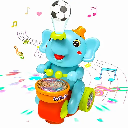 Stravos Dancing Ball Elephant Musical Toy Flashing Light