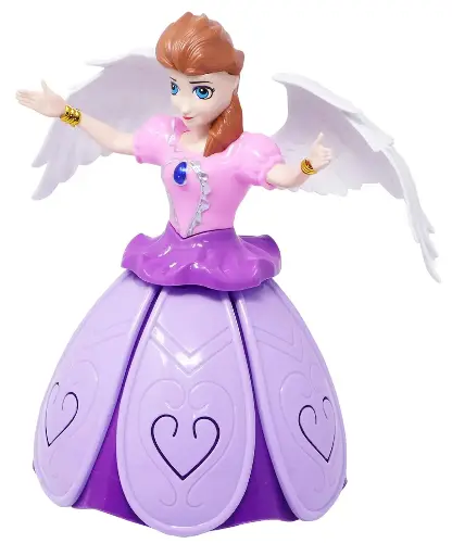 [STRTOY10014-01] Alackar Dancing Princess Doll with Music, 3D Lights & Bump & Go Action