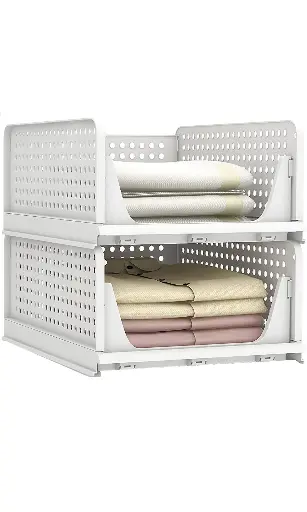 Stravos Wardrobe Organiser for Clothes (Pack of 2)